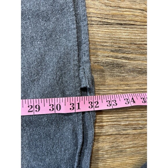 LL Bean Chamois Cloth Button Up Shirt Gray 100% Cotton Flannel Men's Medium - Picture 6 of 6